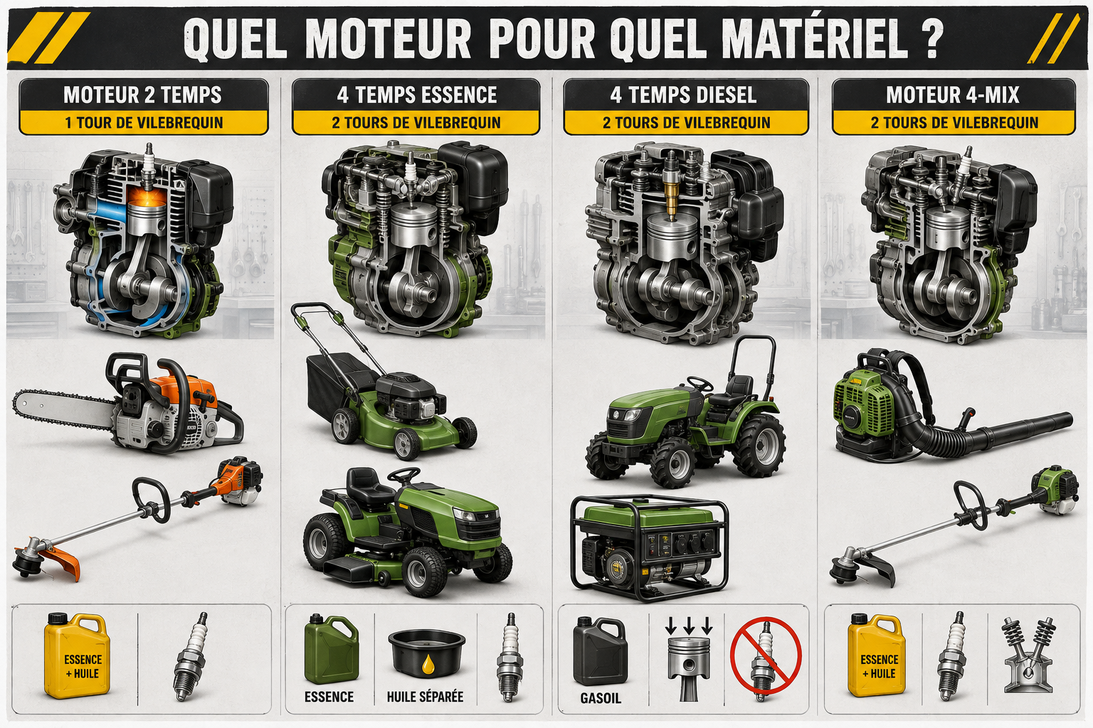 différence moteur 2T & 4T